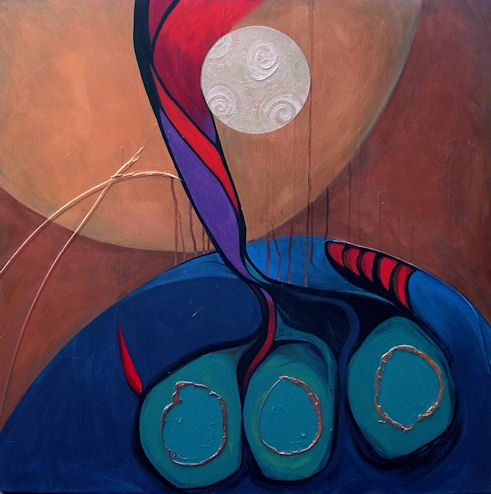 Hadlakat Hanerot art by Marlene Burns